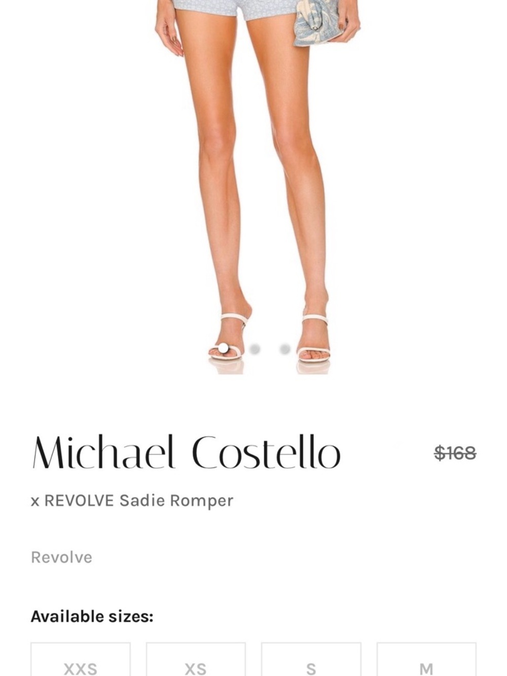 Michael Costello x REVOLVE Sadie Romper in Powder Blue - Picture 4 of 9